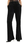 Allsaints Sevenh Corduroy Flare Pants In Black