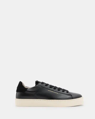 Allsaints Shana Low Top Leather Trainers In Black