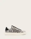 Allsaints Shana Snake Print Low Top Leather Trainers, In Multi