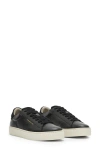 Allsaints Shana Low Top Leather Trainers In Black