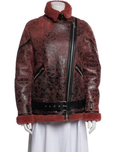 Pre-owned Allsaints Shearling Fur Coat In Multi