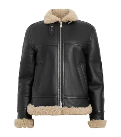 ALLSAINTS SHEARLING LOREL FLYING JACKET