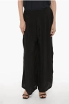 Allsaints Sheer Fabric Hezzy Pants With Drawstring Waist