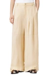 Allsaints Sherell Wide Leg Pants In Neutral