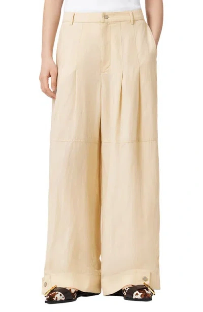 Allsaints Sherell Wide Leg Pants In Neutral