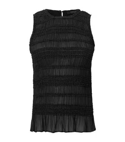 ALLSAINTS SHIRRED MARION SLEEVELESS TOP