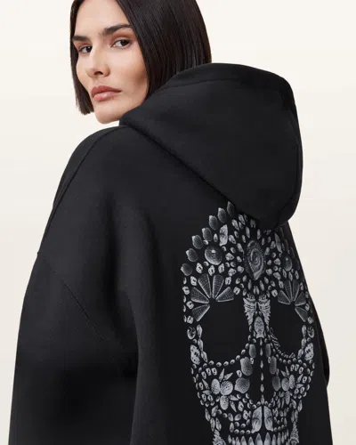 Allsaints Shkull Etienne Graphic Oversized Hoodie