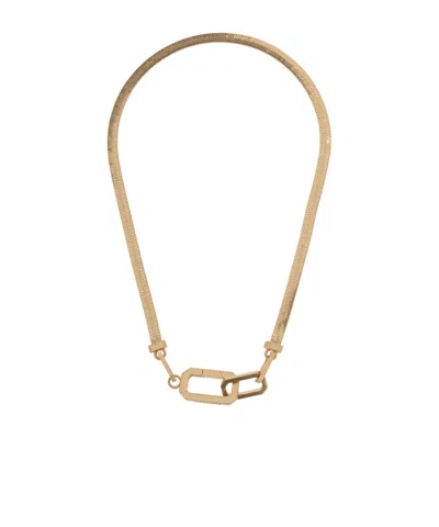 Allsaints Short Chain-link Necklace In Gold