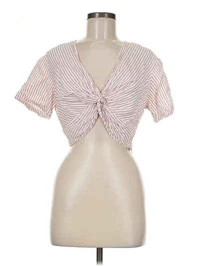 Pre-owned Allsaints Short Sleeve Blouse In Pink