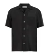 Allsaints Forge Relaxed Fit Lightweight Shirt In Black