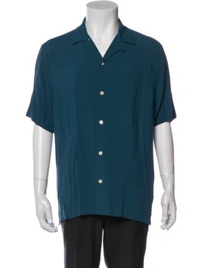 Pre-owned Allsaints Short Sleeve Shirt In Blue