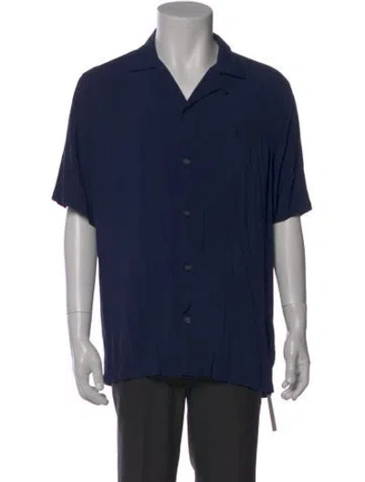 Pre-owned Allsaints Short Sleeve Shirt In Blue