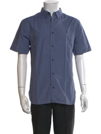 Pre-owned Allsaints Short Sleeve Shirt In Blue
