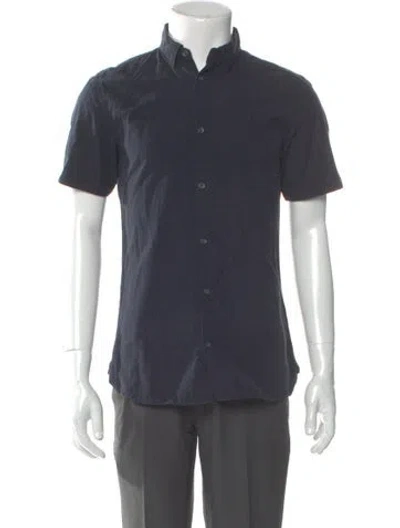 Pre-owned Allsaints Short Sleeve Shirt In Gray