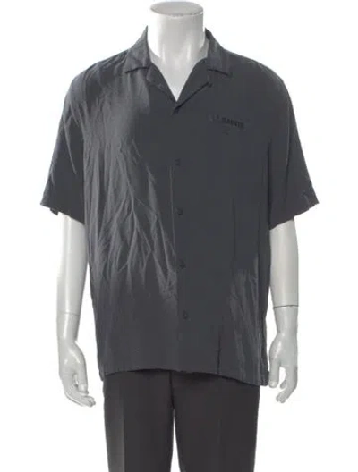 Pre-owned Allsaints Short Sleeve Shirt In Gray