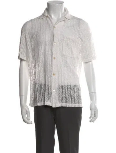 Pre-owned Allsaints Short Sleeve Shirt In Gray