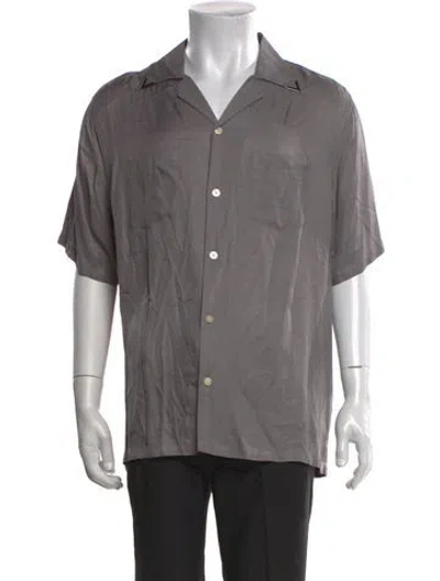 Pre-owned Allsaints Short Sleeve Shirt In Gray