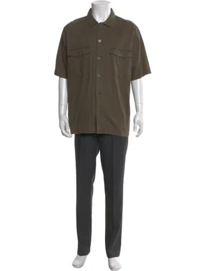 Pre-owned Allsaints Short Sleeve Shirt W/ Tags In Green