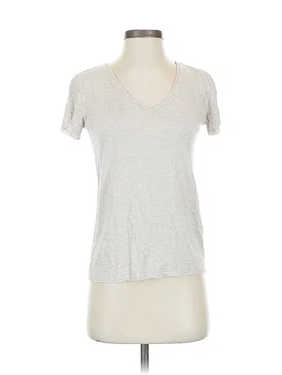 Pre-owned Allsaints Short Sleeve T-shirt In Silver