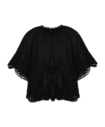 Allsaints Short Sleeve Top In Black