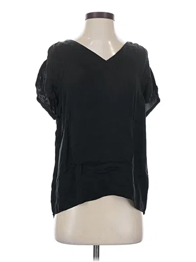 Pre-owned Allsaints Short Sleeve Top Black V Neck Tops