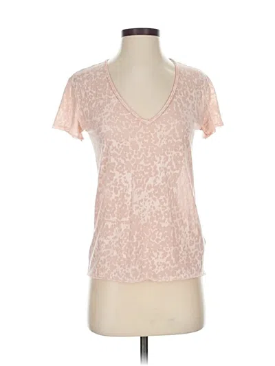 Pre-owned Allsaints Short Sleeve Top Pink V Neck Tops
