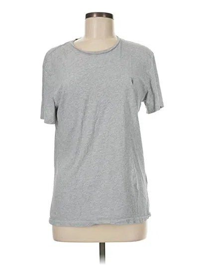 Pre-owned Allsaints Short Sleeve T-shirt In Gray