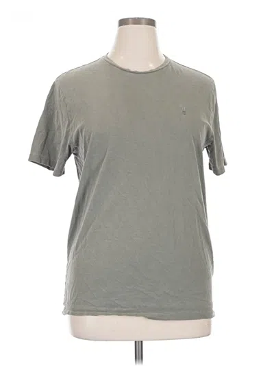 Pre-owned Allsaints Short Sleeve T-shirt In Gray