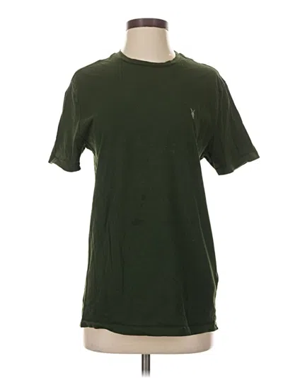 Pre-owned Allsaints Short Sleeve T-shirt In Green