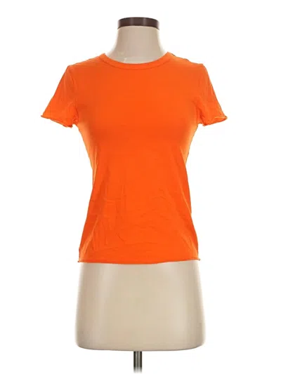 Pre-owned Allsaints Short Sleeve T-shirt In Orange
