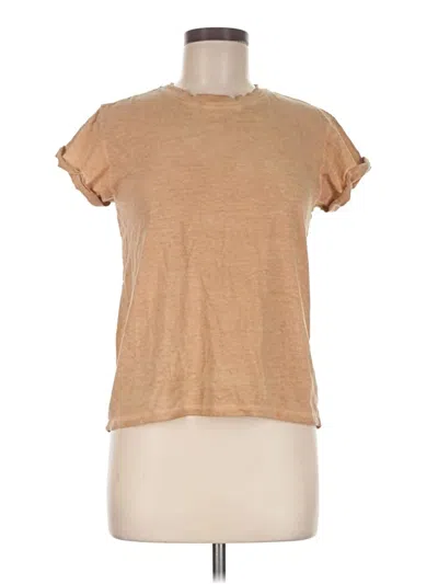 Pre-owned Allsaints Short Sleeve T-shirt In Tan