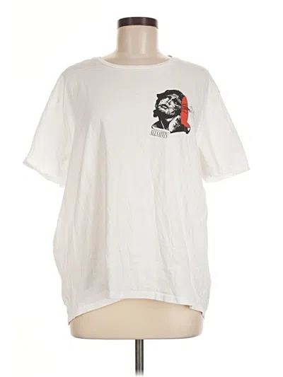 Pre-owned Allsaints Short Sleeve T-shirt In White