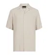 Allsaints Short-sleeve Venice Shirt In Clifftop Taupe