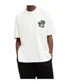 Allsaints Orlando Logo Print Oversized T-shirt In White