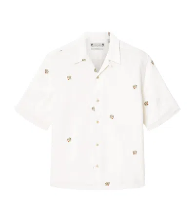Allsaints Short-sleeve Feline Shirt In Ivory