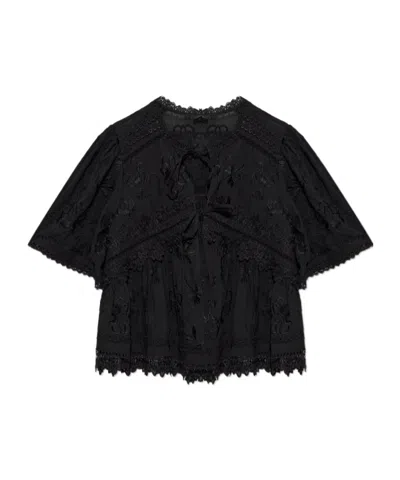 Allsaints Short-sleeved Shirt In Black