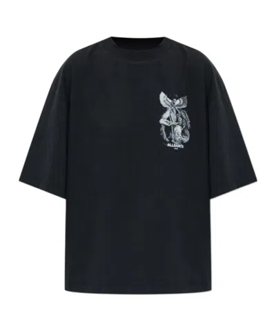 Allsaints Short-sleeved T-shirt In Black
