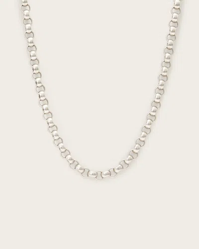 Allsaints Sia Chain Necklace In Silver