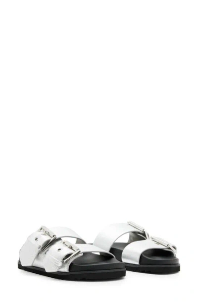 Allsaints Women's Sian Sandals In Metallic Silver