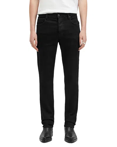 Allsaints Sid Regular Fit Jeans In Jet Black
