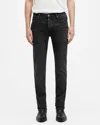 Allsaints Mens Washed Black Sid Skinny-leg Stretch-organic-cotton-blend Jeans In Washed Black