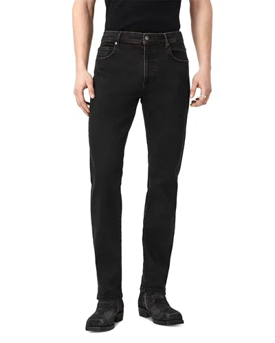 Allsaints Sid Skinny Fit Ultra Jeans In Overdyed Brown In Black