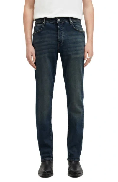 Allsaints Sid Skinny Fit Denim Jeans In Indigo Blue