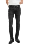 Allsaints Mens Washed Black Sid Skinny-leg Stretch-organic-cotton-blend Jeans In Washed Black