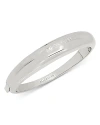 Allsaints Signature Bangle Bracelet In Silver