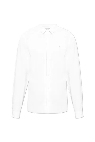 Allsaints Lovell Ramskull Shirt In White