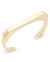 Allsaints Signature Hexagon Cuff Bangle Bracelet In Gold