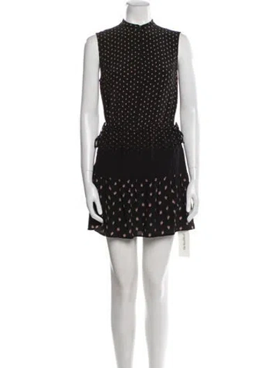 Pre-owned Allsaints Silk Mini Dress In Black