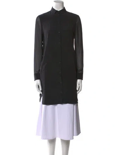 Pre-owned Allsaints Silk Mini Dress In Black