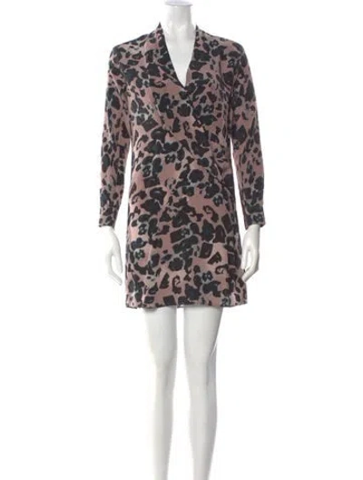 Pre-owned Allsaints Silk Mini Dress In Black